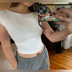 SOLD ON DEPOP White Women's Top